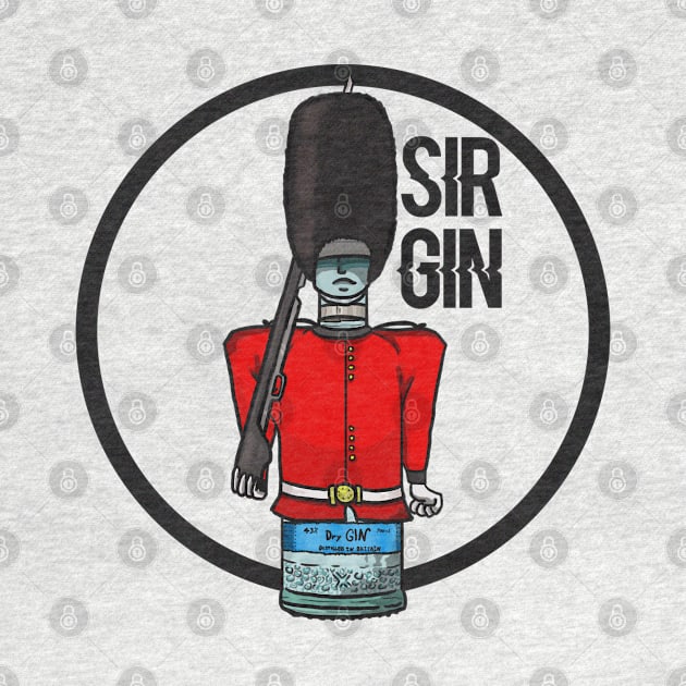 Sir Gin, Alcohol Character Design by Rainbear